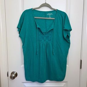 GAP Women’s Linen Blend T-Shirt, L